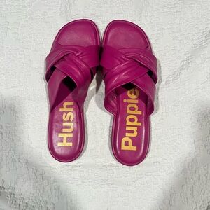 Hush Puppies Women's Magenta Slide Sandals